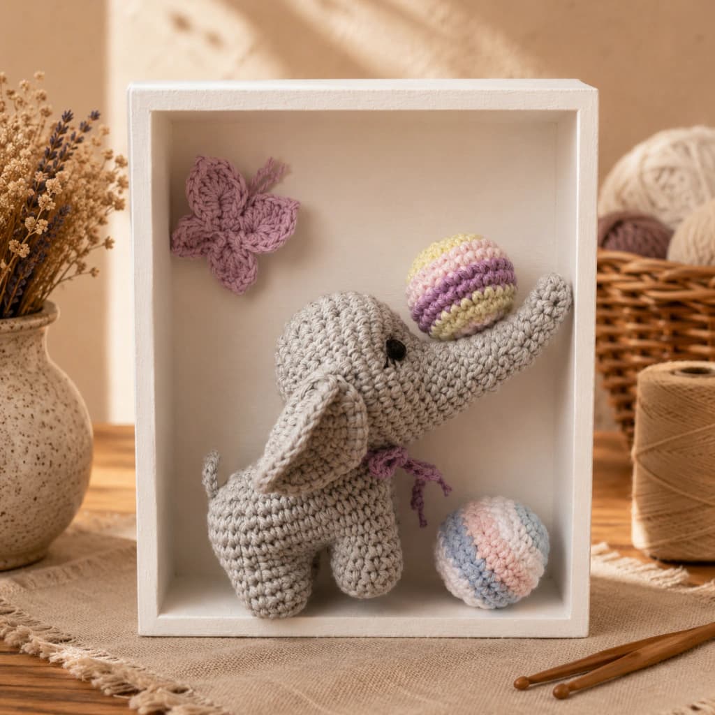 Cuadro infantil decorativo elefante
