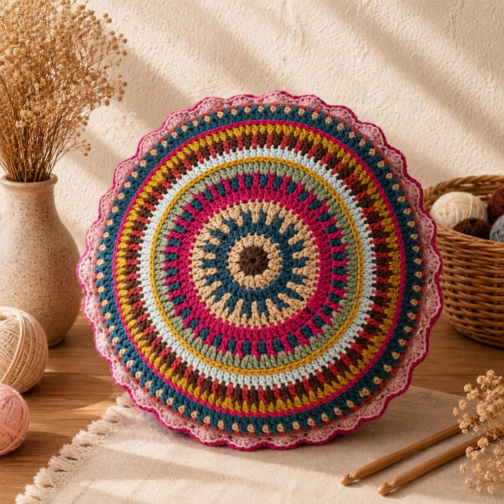 Almohadón mandala